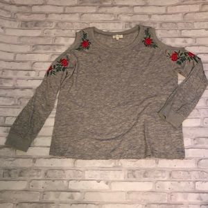 Umgee Cold Shoulder Sweater
